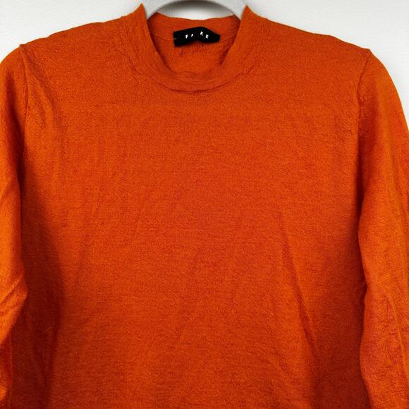 Falke Cashmere Sweater Jumper Long Sleeve Orange European Men's M Cozy Classic - Picture 2 of 12
